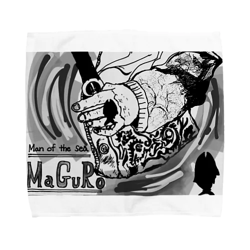 maguro Man of the sea Towel Handkerchief