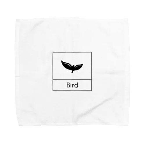 四角におさまるBird Towel Handkerchief