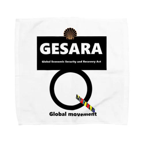 GESARA 【 Global Economic Security and Recovery Act 】 タオルハンカチ