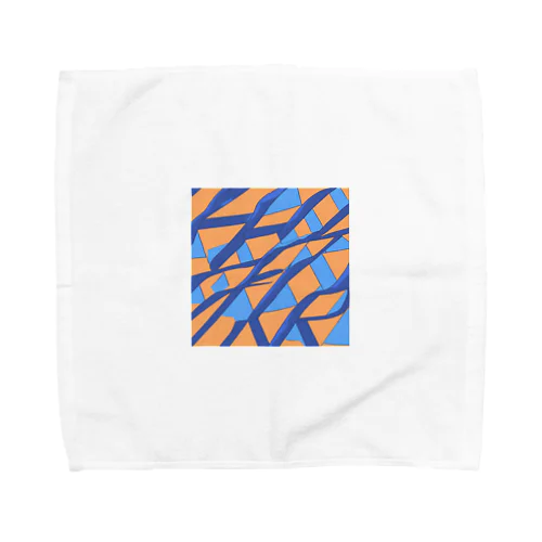 ティールオレンジ Towel Handkerchief
