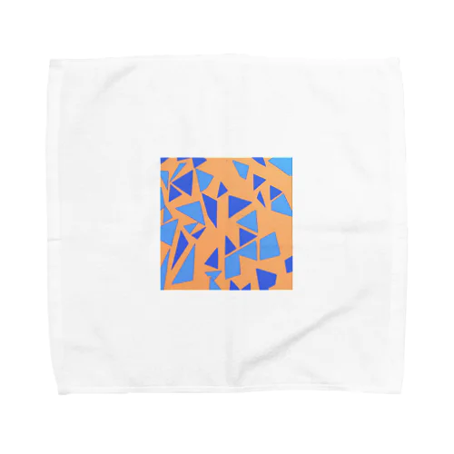 teal orange Towel Handkerchief