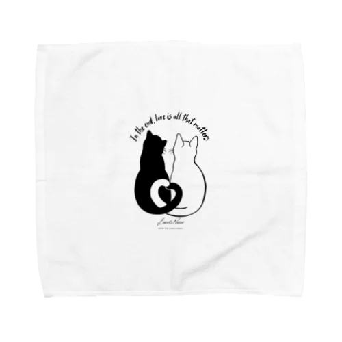 幸せを呼ぶ癒しのお守りネコちゃん Towel Handkerchief