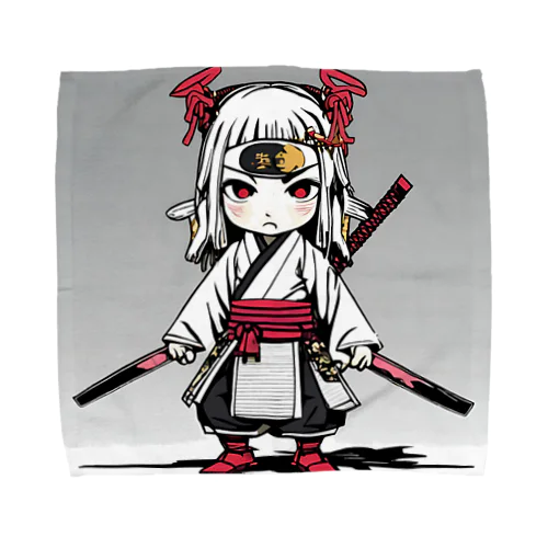 女流Zamurai【侍女-makatachi-】ディフォルメ Towel Handkerchief