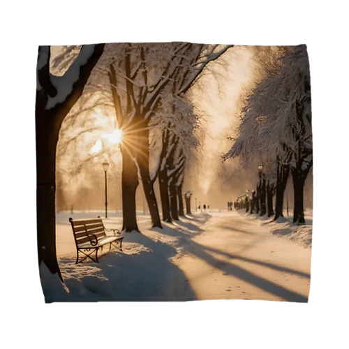 Beautiful Sun Light of Winter Towel Handkerchief