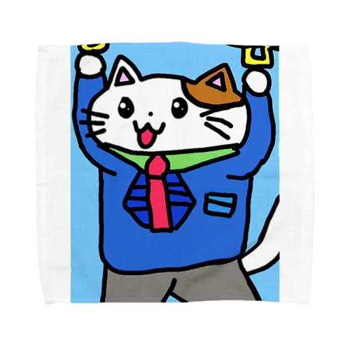 通勤ネコ Towel Handkerchief