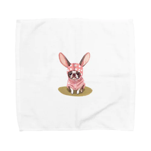 ウサみみフレンチ Towel Handkerchief