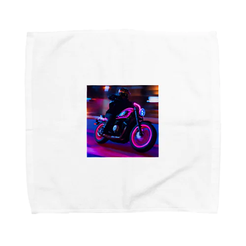 バイクのイラストグッズ Towel Handkerchief