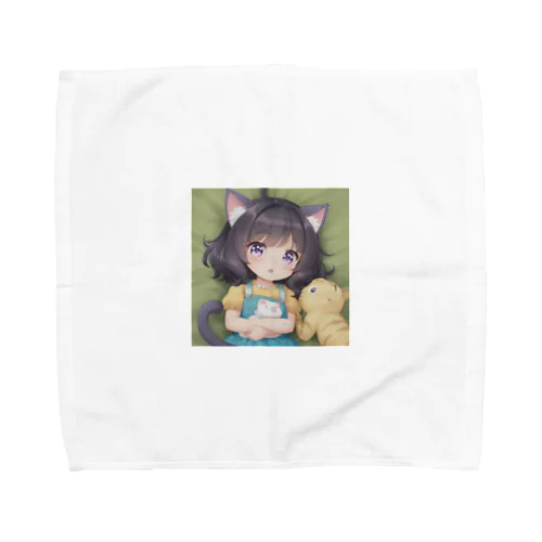 ねこ耳幼女 Towel Handkerchief