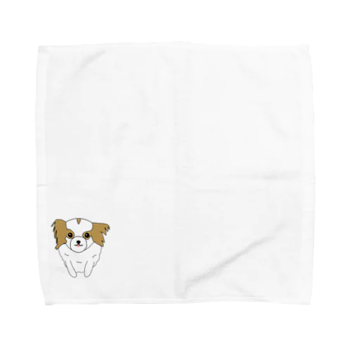 パピヨン Towel Handkerchief