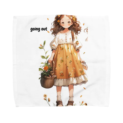 going out girl Towel Handkerchief