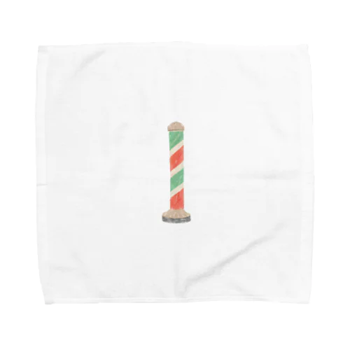 サインポール【レッド×グリーン】 Towel Handkerchief