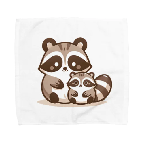 ほのぼのアライグマ家族物語 Towel Handkerchief