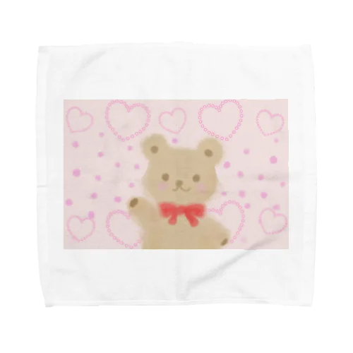 ほんわかテディベア Towel Handkerchief