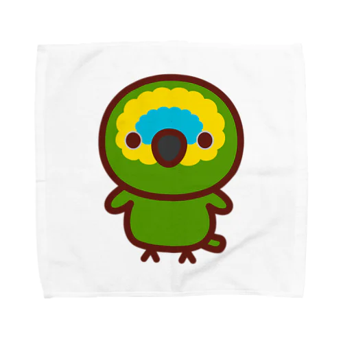 アオボウシインコ Towel Handkerchief