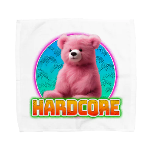 HARDCOREピンクのクマちゃん Towel Handkerchief