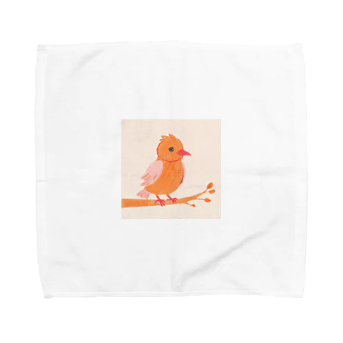 かわいい小鳥のイラストグッズ Towel Handkerchief