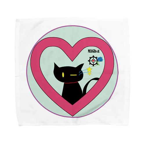 magboxシリーズ　～ウィンク黒猫～ Towel Handkerchief