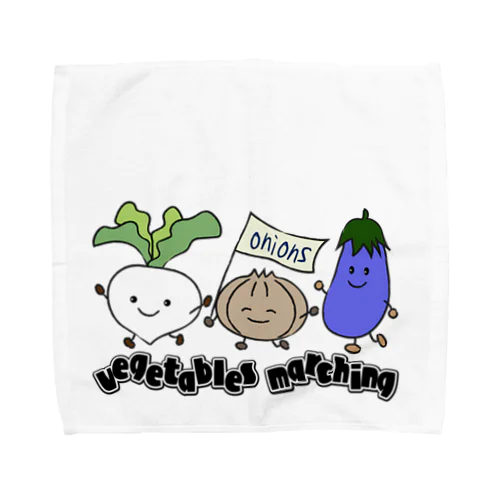 vegetables marching Towel Handkerchief