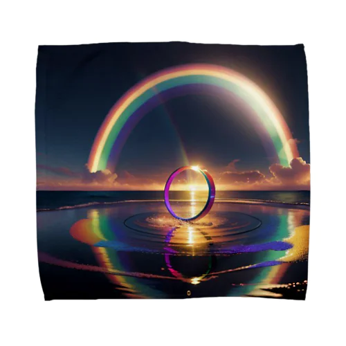 Rainbow Ring Towel Handkerchief