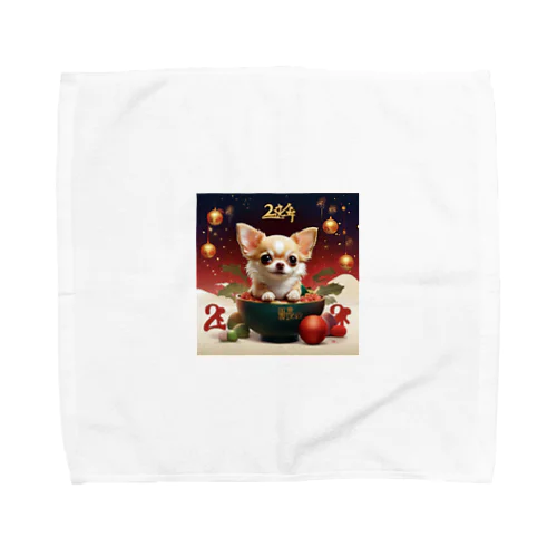 クリスマスからお正月へと華やかなトランスフォーメーション Towel Handkerchief