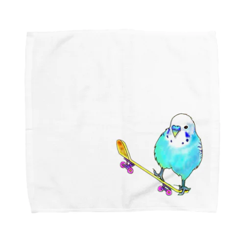 スケボーインコ　タロ Towel Handkerchief