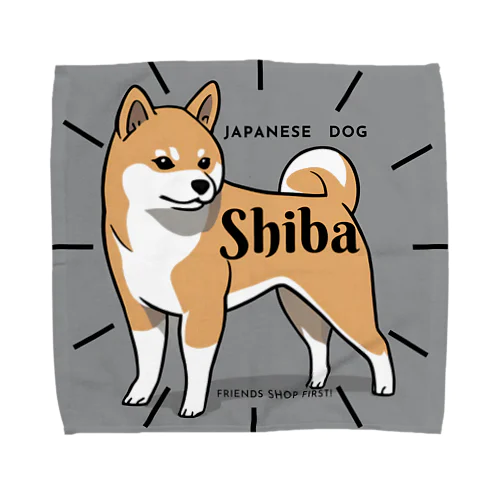 ジャパニーズわんこShiba Towel Handkerchief