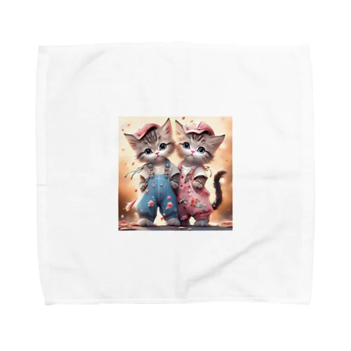 可愛い子猫イラスト Towel Handkerchief