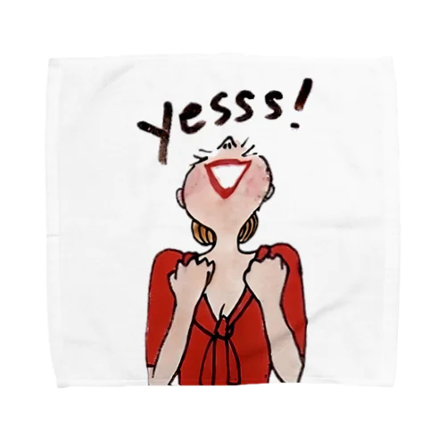 YES! ポジティブWoman Towel Handkerchief