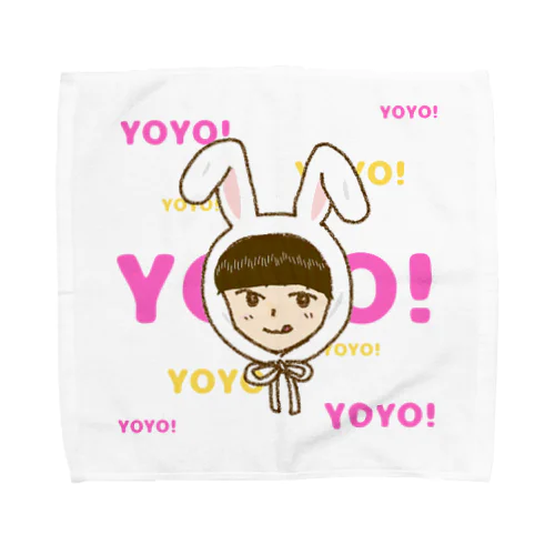 ラビットガール(ホワイト) Towel Handkerchief