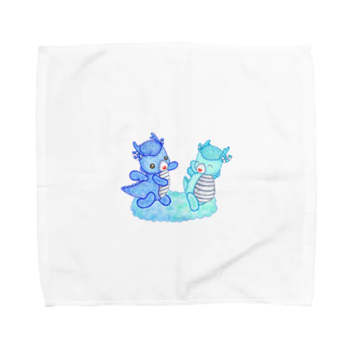 キャンディードラゴン　青 Towel Handkerchief