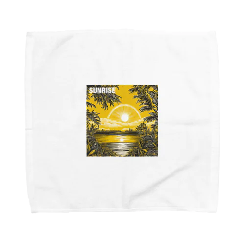 サンライズ　文字入り Towel Handkerchief