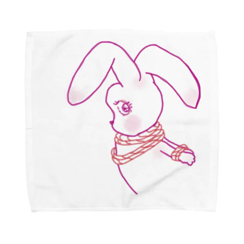 縄兎ちゃん/rope bunny （能登半島地震応援アイテム） タオルハンカチ