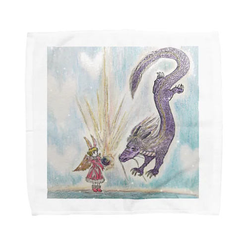 ラビ＆ドラゴン Towel Handkerchief