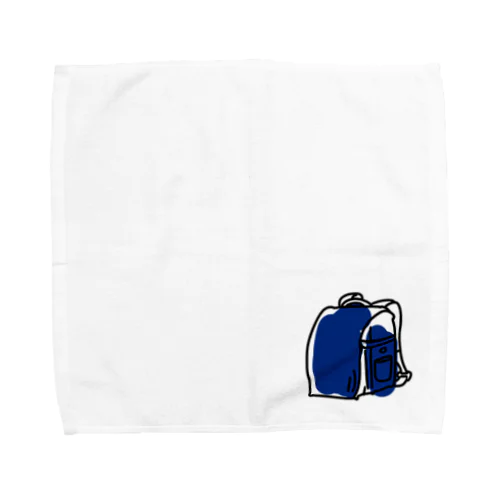 どきどき青いランドセル Towel Handkerchief