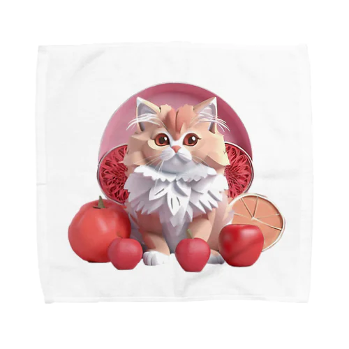 果物と子猫 Towel Handkerchief