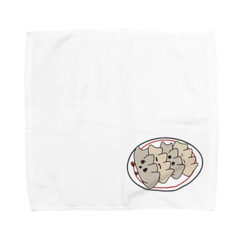 餃子ちゃんくん　整列 Towel Handkerchief