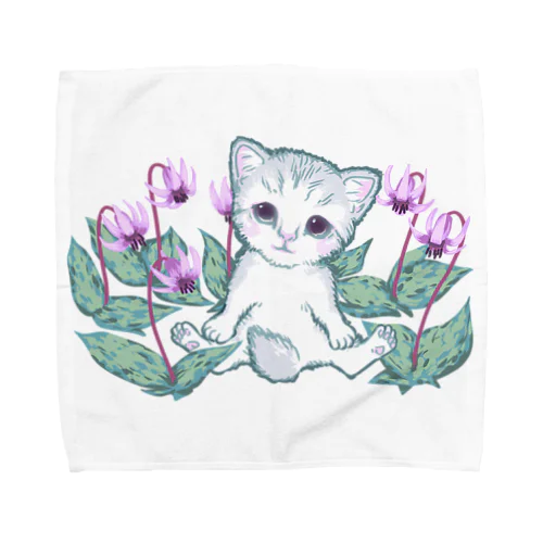 カタクリニャーちゃん Towel Handkerchief