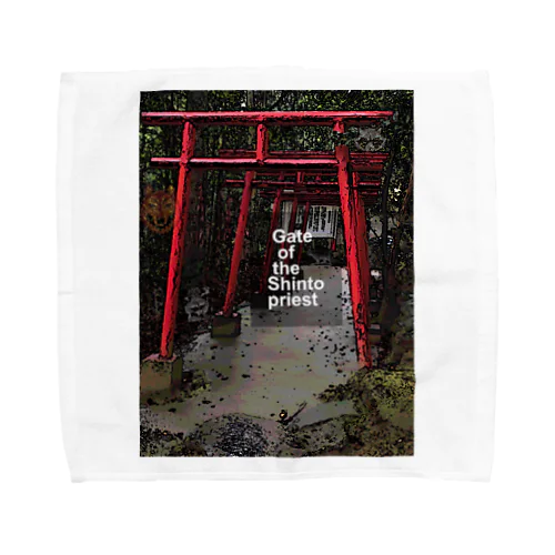 Gate of the Shinto priest Towel Handkerchief