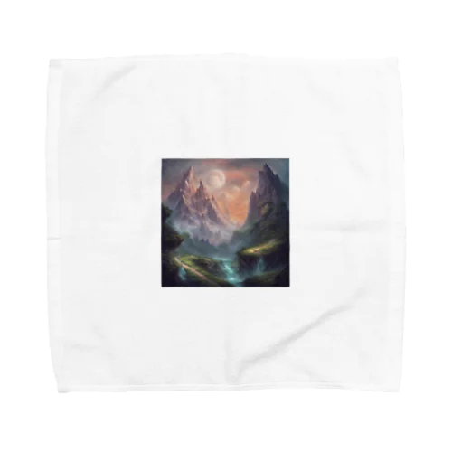 星と山 Towel Handkerchief