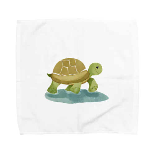 癒やしのカメのグッズ Towel Handkerchief