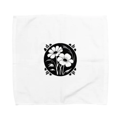 クールなトライバルフラワーⅣ Towel Handkerchief