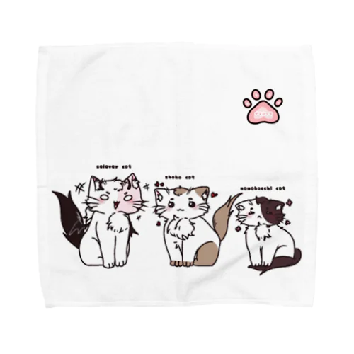 ナマコっち猫登場 Towel Handkerchief