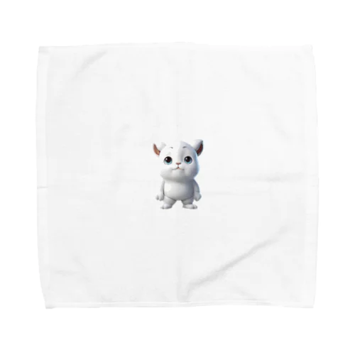 ブサカワ二頭身アニマル(背景無) Towel Handkerchief