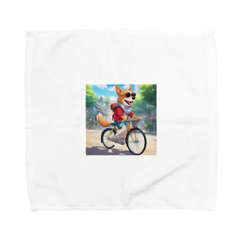 自転車サングラス犬 Towel Handkerchief