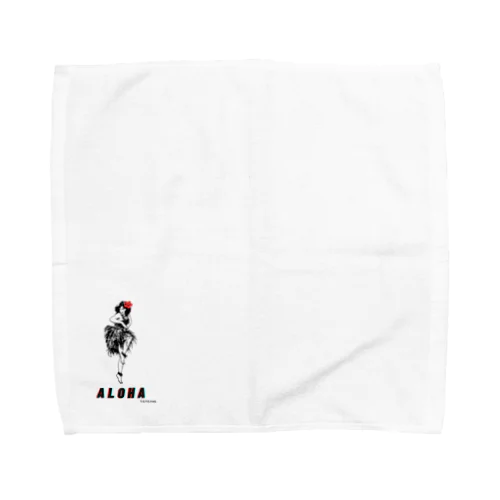 ハイビスカスのフラダンサー Towel Handkerchief