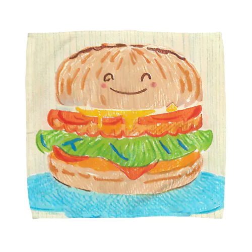 バーガーくん Towel Handkerchief