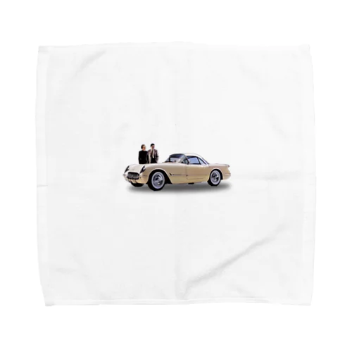 54 Corvette Hardtop Towel Handkerchief