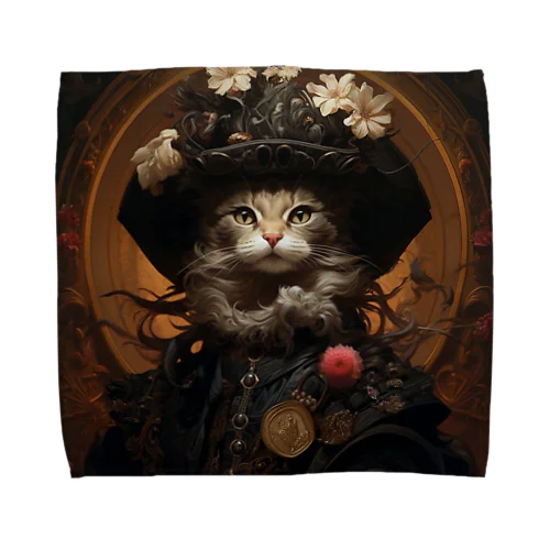 Gothic cat series  Towel Handkerchief