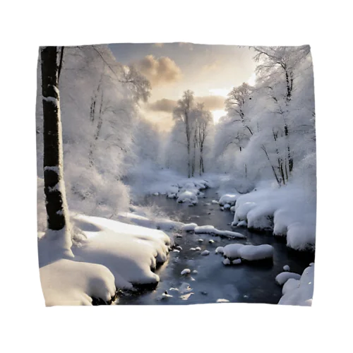 雪景色グッズ Towel Handkerchief