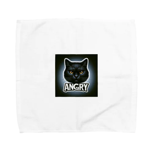 アングリー黒猫シリーズ Towel Handkerchief